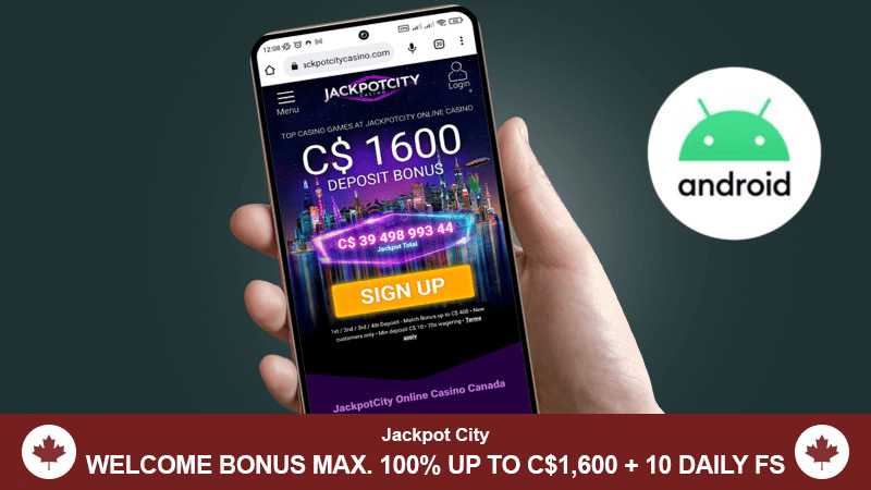 Jackpot City Casino with Android App