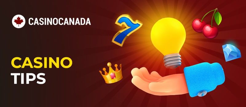 Visual representation of gambling advice showcasing icons related to slot machines