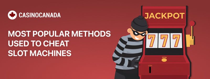 Ad featuring the Casino Canada logo discussing popular strategies to cheat slots