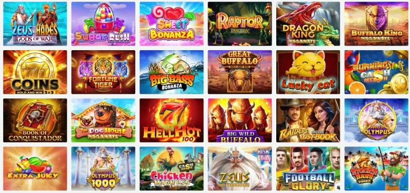 Visitez la section des machines à sous du casino 21bets