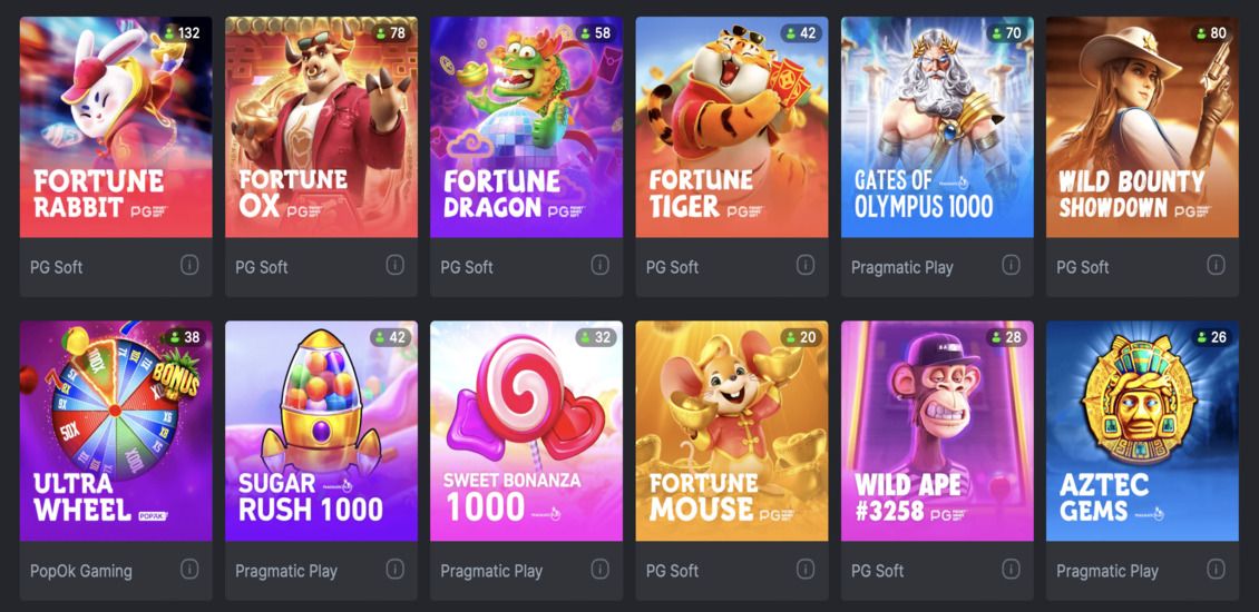 Bibliothèque de machines à sous du BC.Game Casino