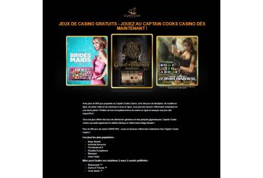 Captain Cooks Casino - Jeux