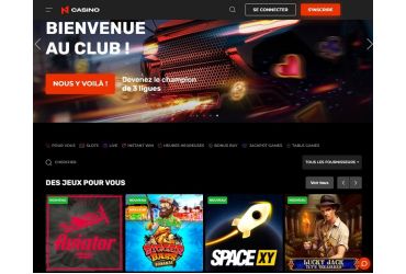 N1 Casino - page d'accueil