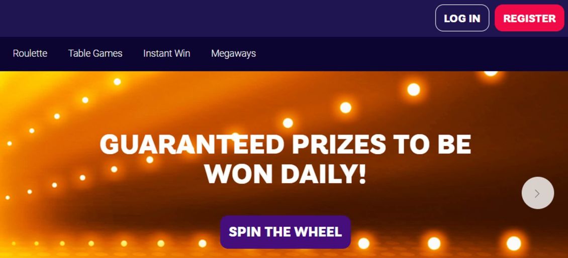 party casino registration procedure, step 1