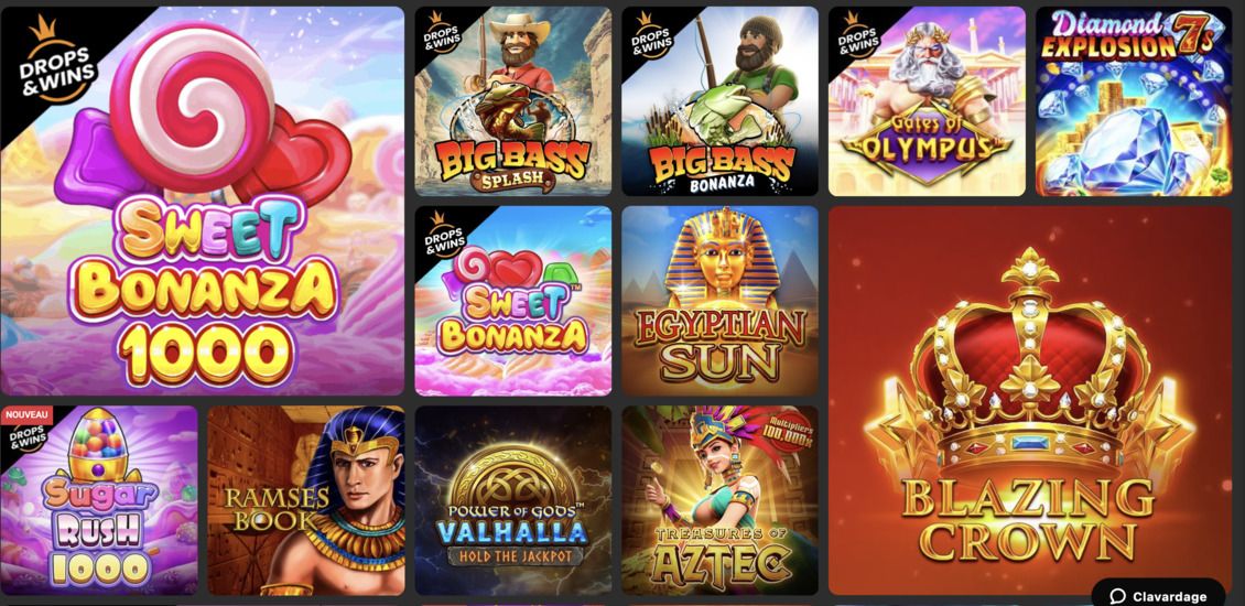 Bibliothèque de machines à sous du Casino Betonic