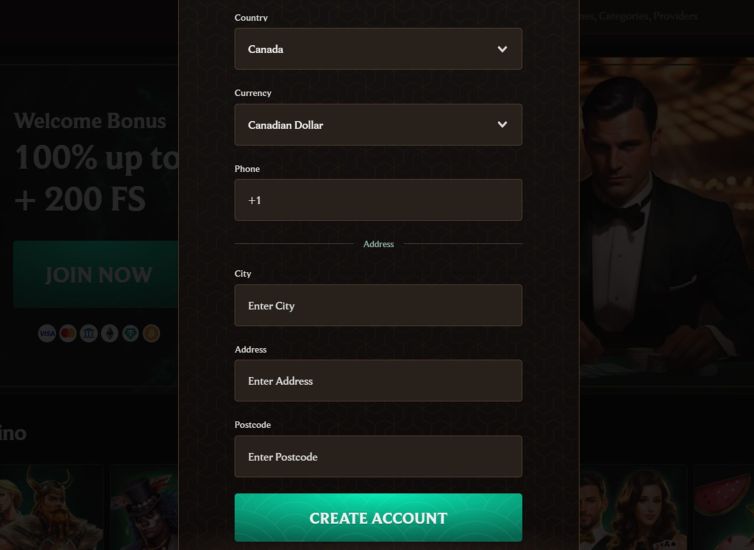 Screenshot depicting the final stage of CrownPlay Casino's registration process - step 5