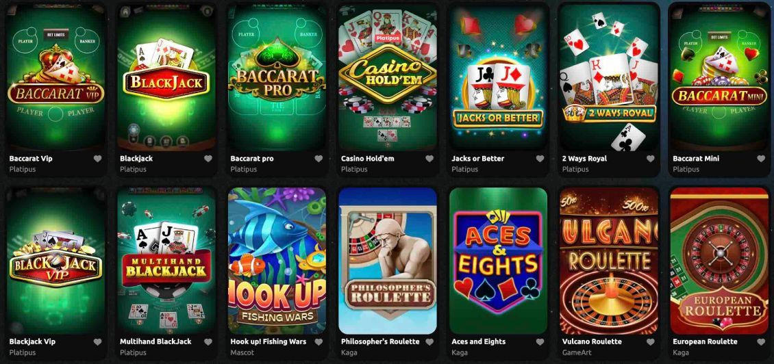 Overview of Table Games at Hexabet Casino